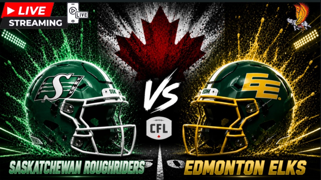 Saskatchewan Roughriders vs Edmonton Elks: CFL (Vertical) Week 9 Live Play by Play
