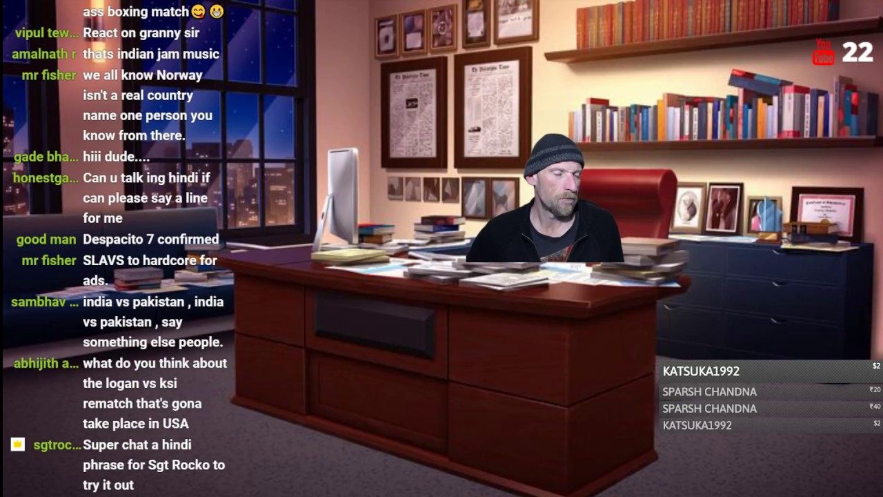 CAN'T SLEEP....SO I'M LIVE @YouTube (don't ask me what it's about)