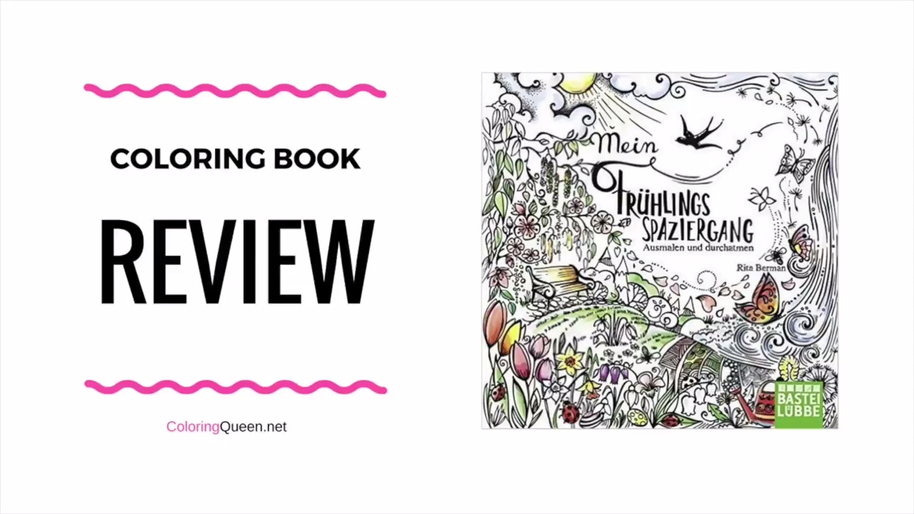 Mein Fruehlingsspaziergang  Coloring Book Review🌻