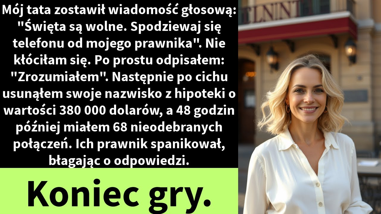 Mój tata zostawił wiadomość głosową: 