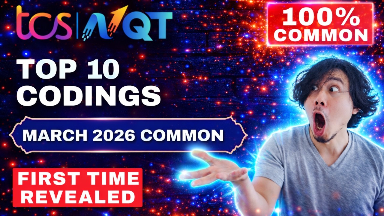 Top 10 So Far💀🗿!! TCS NQT Coding Questions and Answers 2026 | UBK Anna