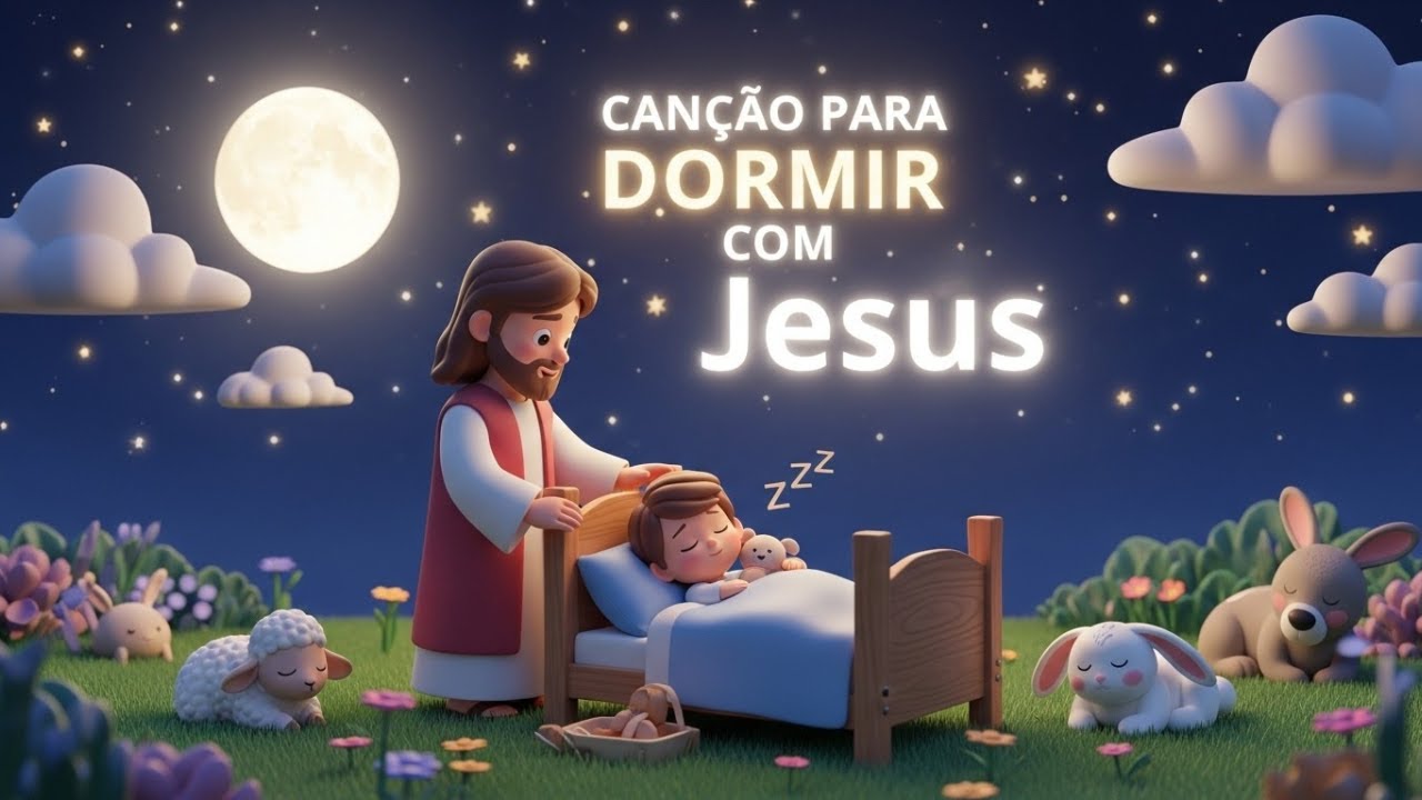 Meu Soninho com Jesus | M&uacute;sica Infantil Animada | M&uacute;sica de Ninar Beb&ecirc; Dormir e Acalmar