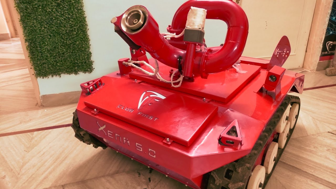 Intense Testing Xena 5.0 Fire Fighting Robot #clubfirstrobotics #robot #makeinindia