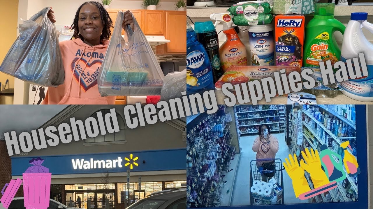 “No Budget” Household Cleaning Supplies Shopping With Me @Walmart!
