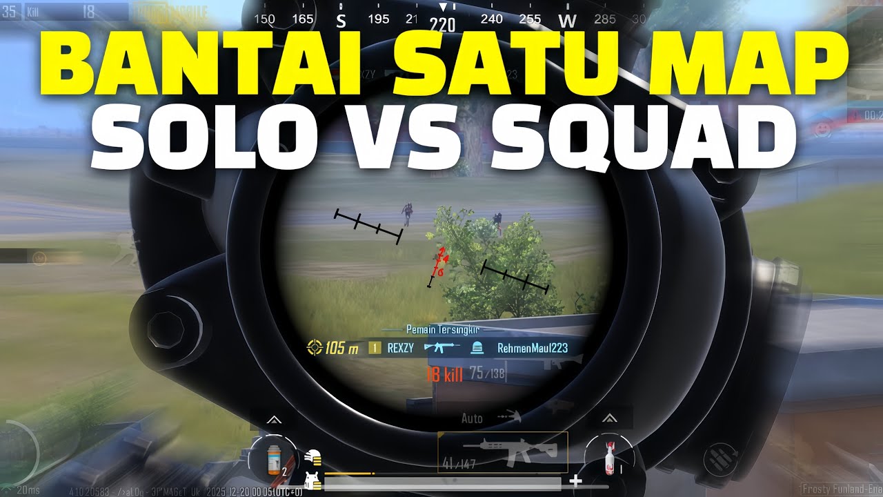 RATAKAN SEMUA MUSUH!!! | SOLO VS SQUAD GAMEPLAY | PUBG MOBILE