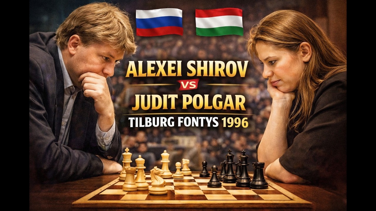 ALEXEI SHIROV  vs  JUDIT POLGAR  | Fire on Board! ♟️🔥 #chess #juditpolgar #chesslegends