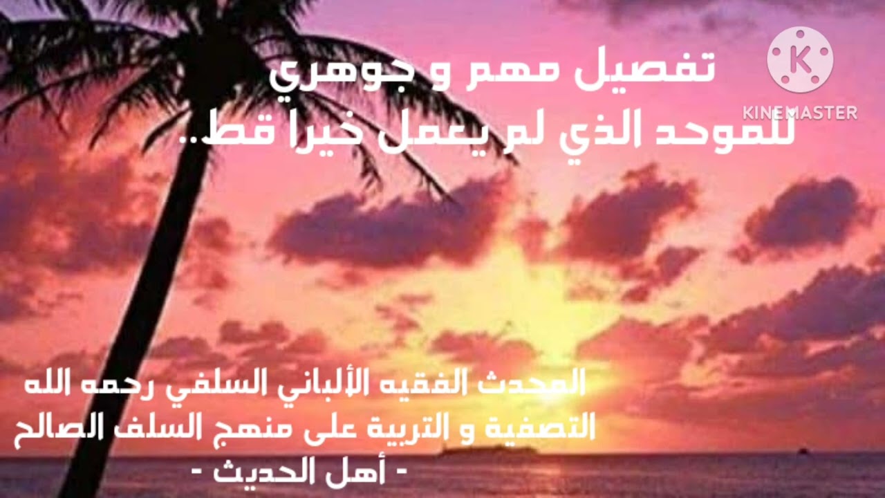 الإمام الألباني السلفي رحمه الله/ تفصيل مهم و جوهري لحديث الموحد الذي لم يعمل خيرا قط إلا التوحيد 