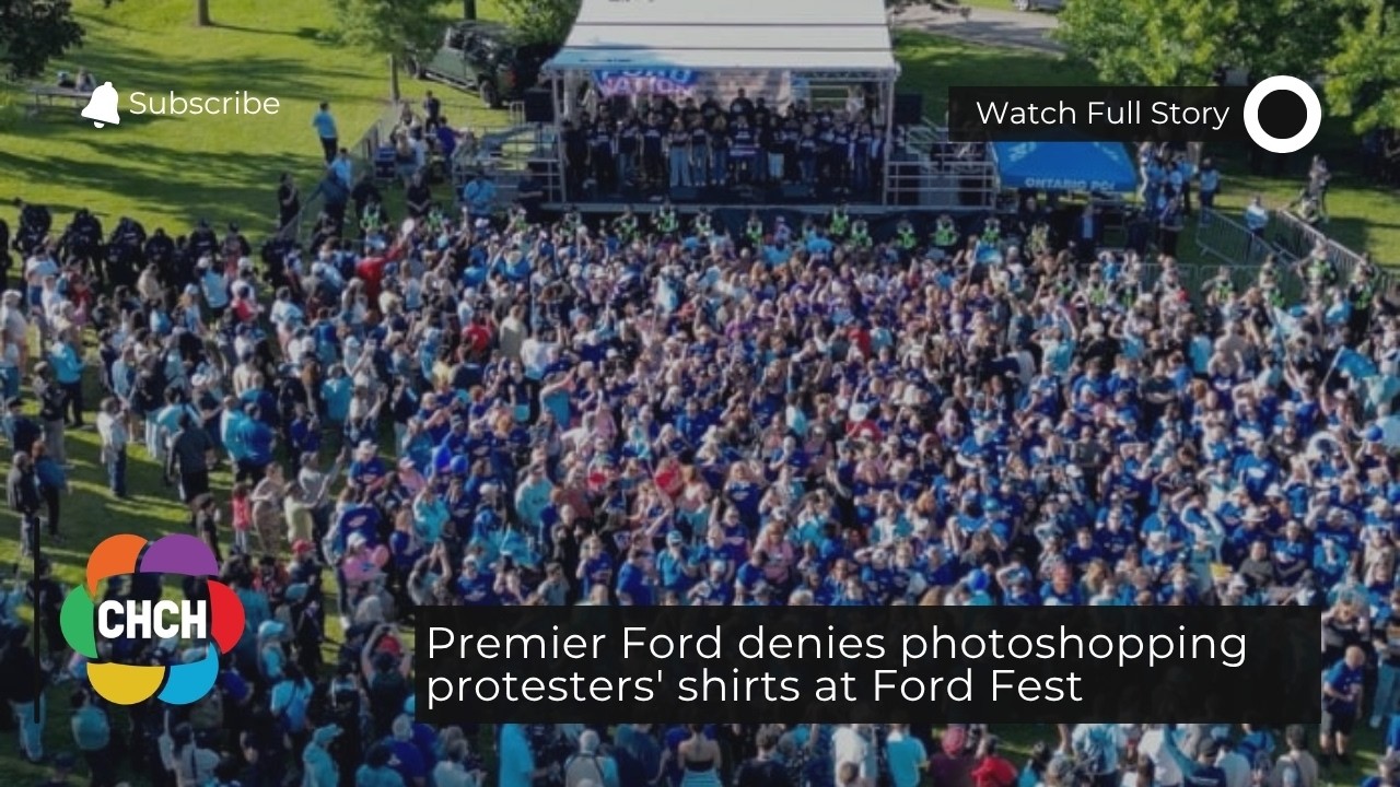 Премьер Форд отрицает, что на фотографиях с Ford Fest отредактировали цвет одежды протестующих