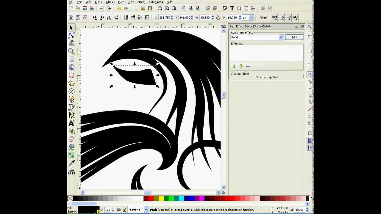 How To Learn Spiro and Pattern Along Path Using Inkscape