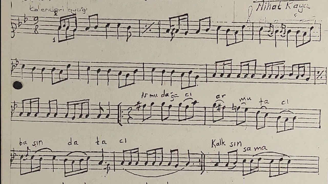 ARMUT AĞACI SAMAHI Nota Solfej