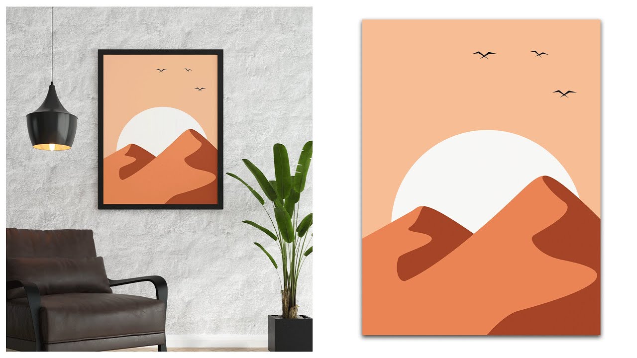 HOW TO CREATE  easy Vector ART using Adobe Illustrator |  #illustration #tutorial #adobeillustrator