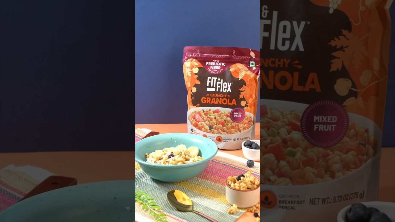 Crunchy Fruity Fit & Flex Granola Recipe You Can't Resist! #granola #breakfastrecipe #granolabowl