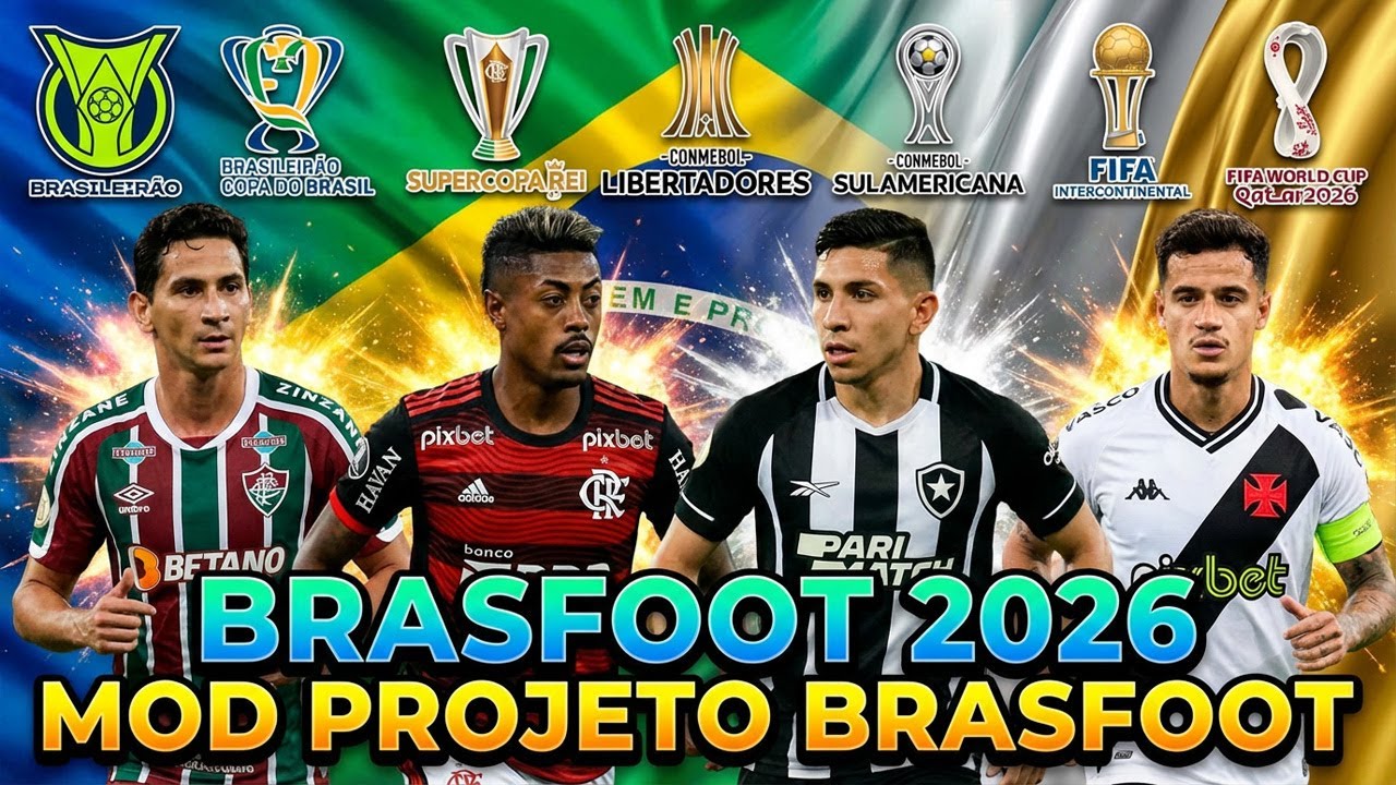 MOD PROJETO BRASFOOT ATUALIZAÇÃO TIMES CARIOCAS #brasfoot #brasfoot2026