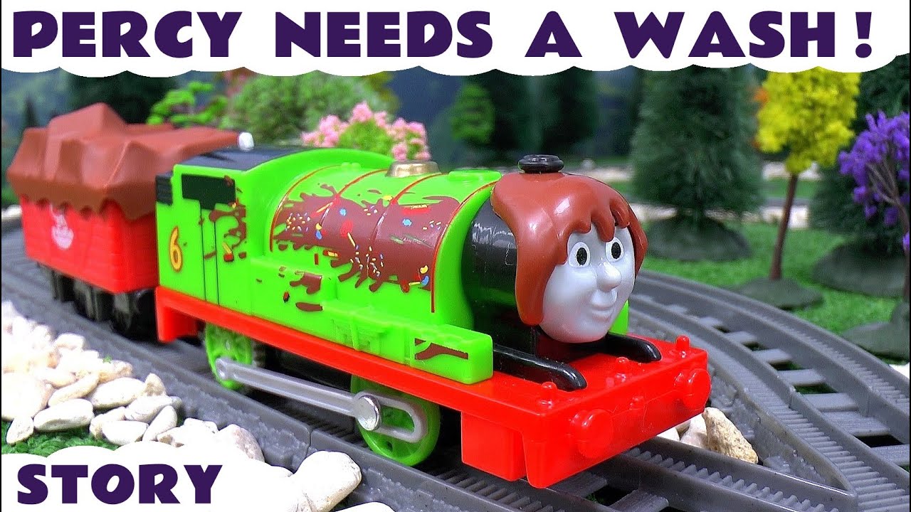 Thomas & Friends Toy Train Percy Chocolate Crunch Story