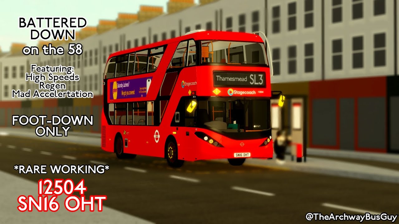 Roblox Cab POV: London Bus Route 58 | East Ham, Central Park - Walthamstow Central (SN16OHT, 12504)