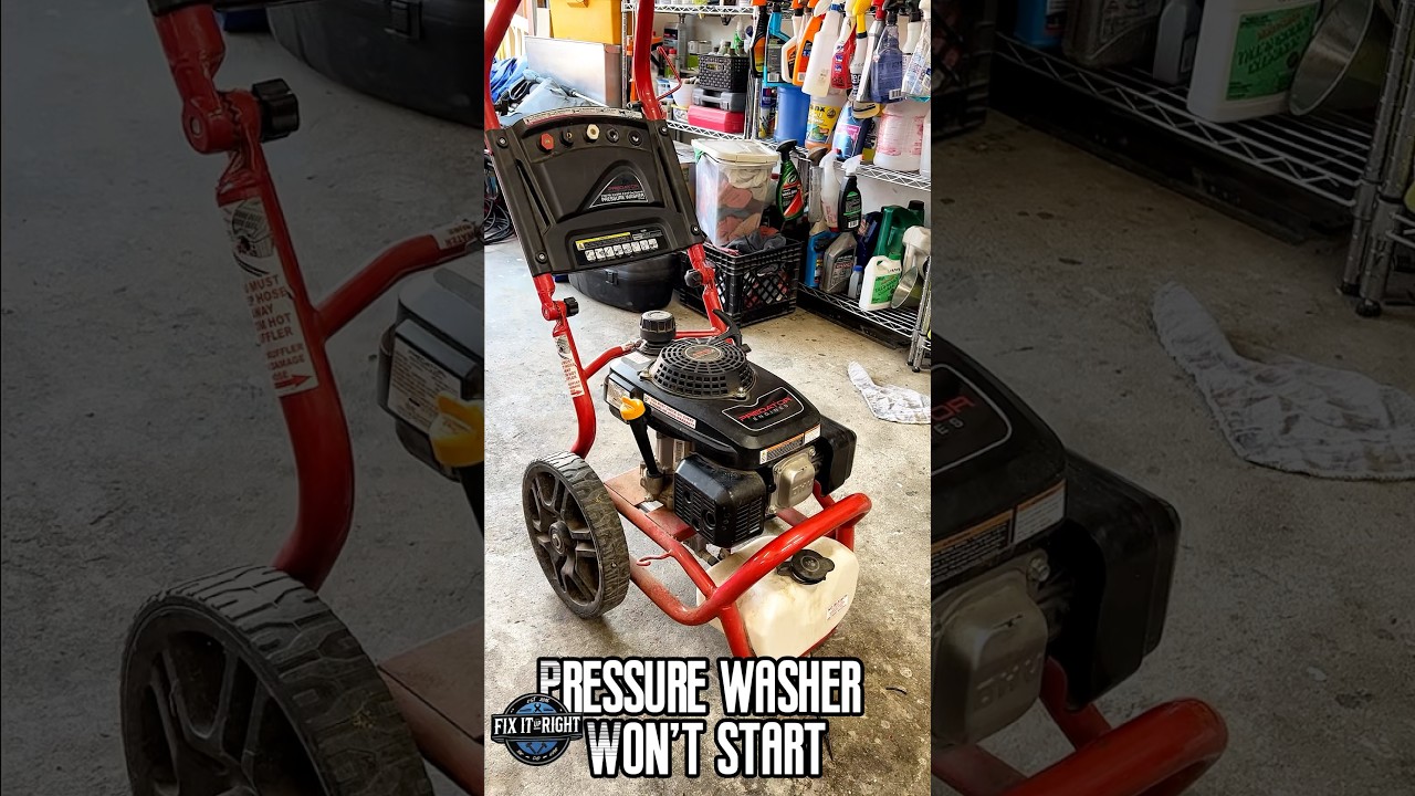 Pressure Washer Won&rsquo;t Start? | #HowTo #DIY #PressureWashing #Mechanic