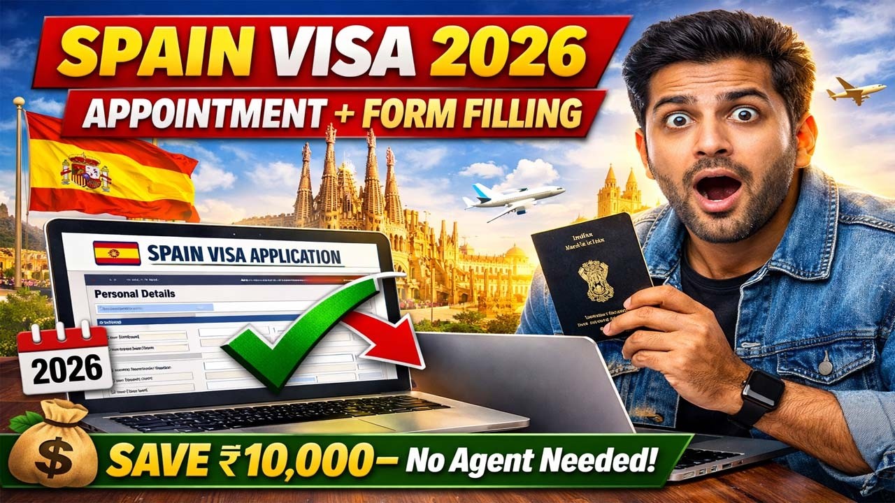 How to Book Spain Visa Appointment 2026 | Spain Visa Form Filling Online (Step by Step)