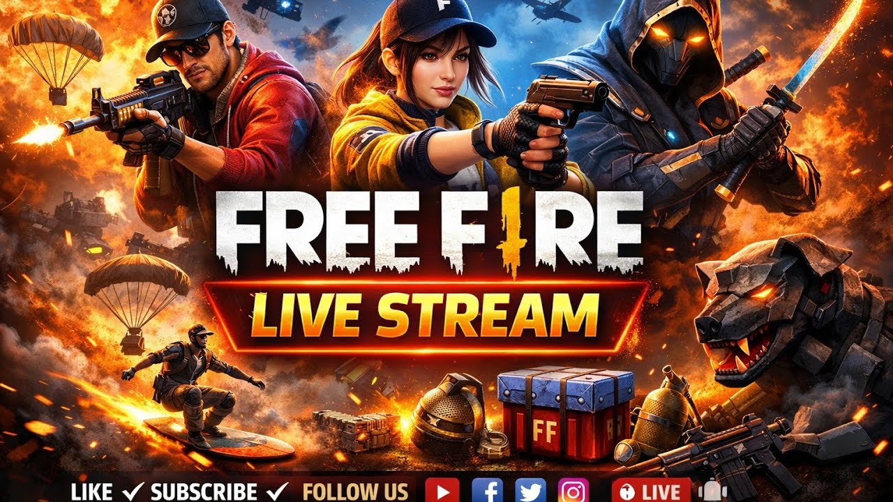 Free fire live streaming #live #gaming #freefire #viral #youtube