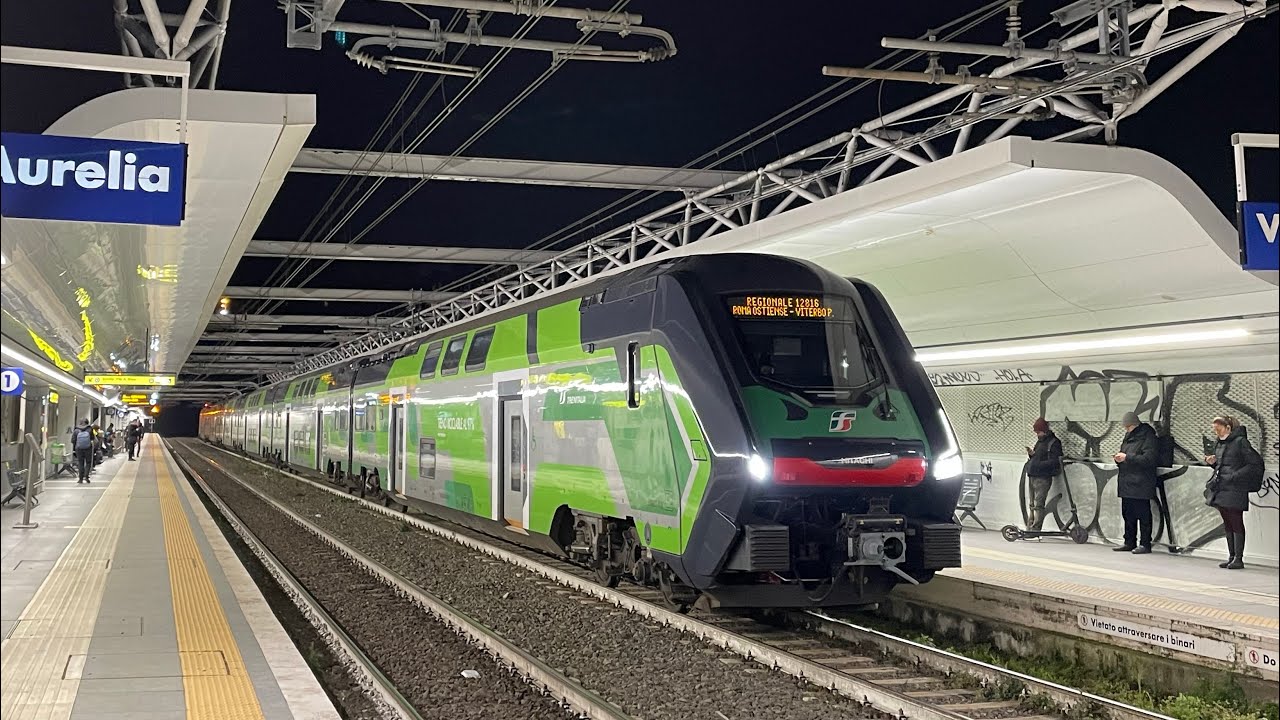 ETR621.018 GREEN in partenza da Valle Aurelia sulla FL3!!