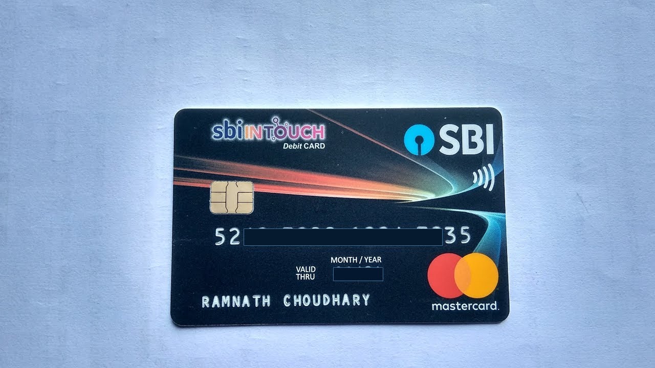 sbi IN touch Debit card Unboxing (master card)