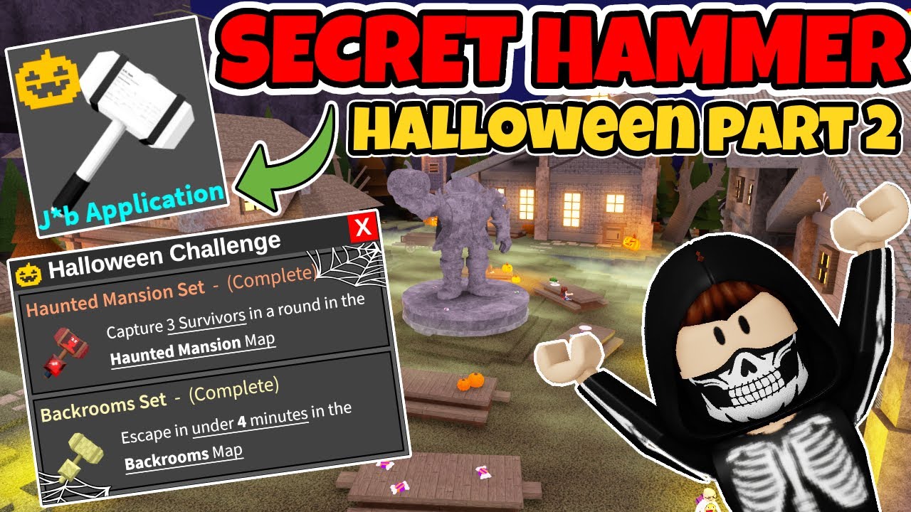 SECRET HAMMER FLEE THE FACILITY HALLOWEEN UPDATE PART 2!!!