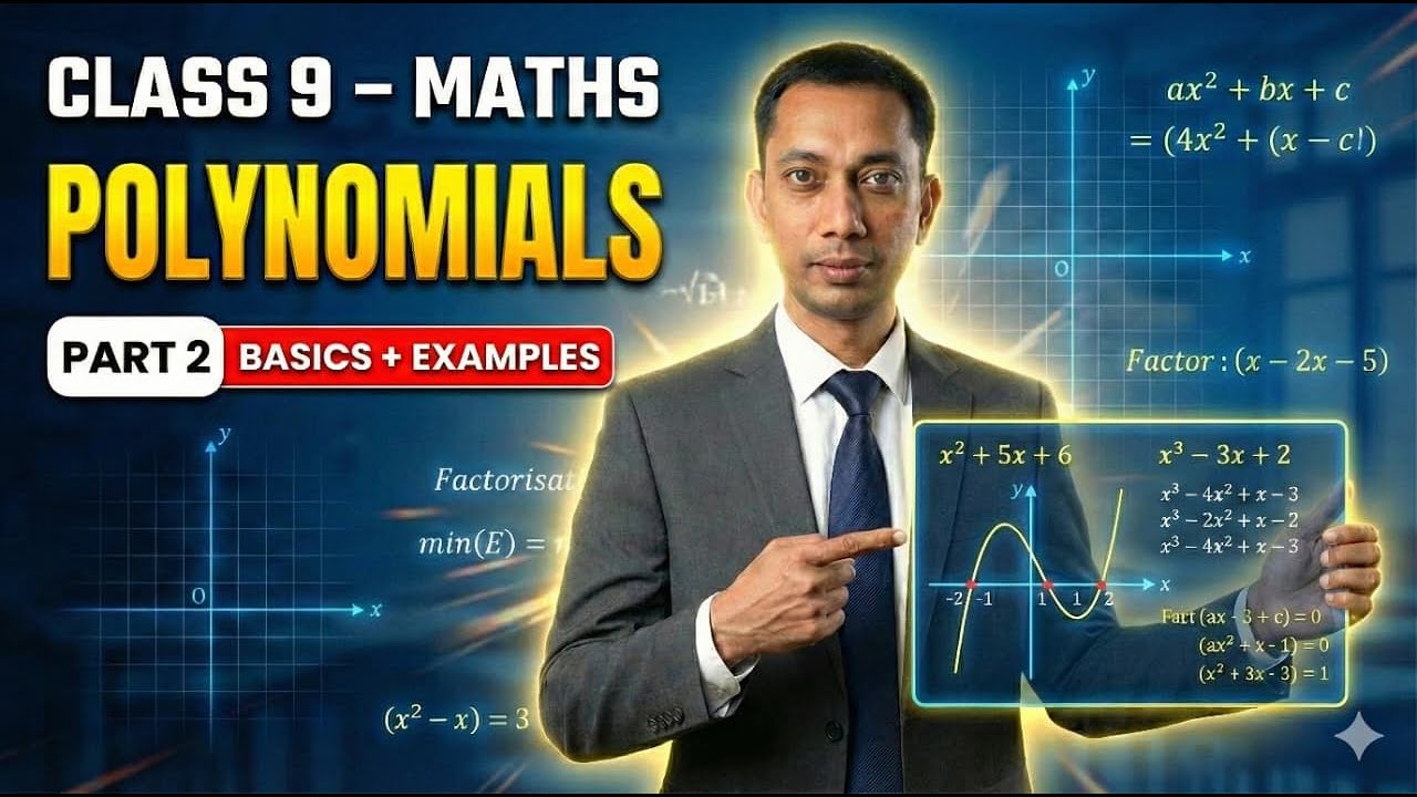 Class 9 Maths Polynomials Part 2 🔥 Basics + Examples | Live Class | CBSE