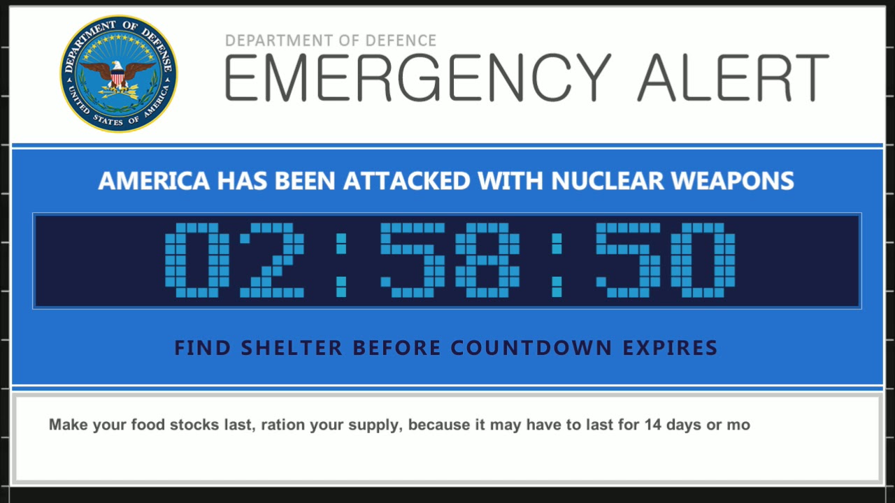 US Nuclear Attack Warning