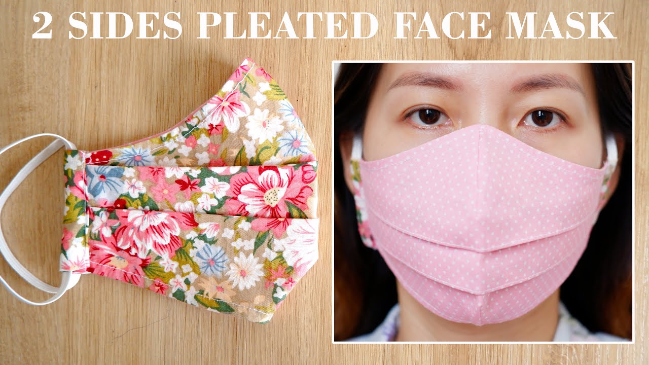 [❤3 SIZES IN 1] DIY 2 Sides Pleated Face Mask | Breathable Face Mask Sewing Tutorial