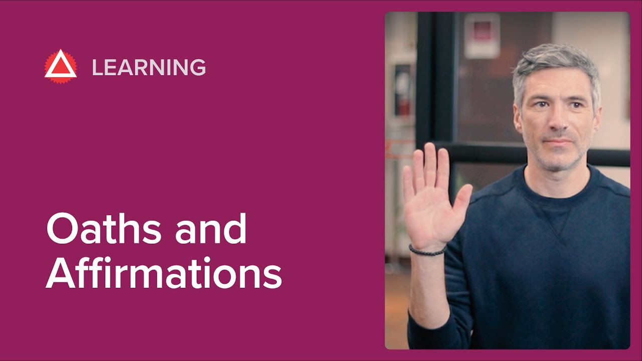 Руководство нотариуса по присягам и заявлениям