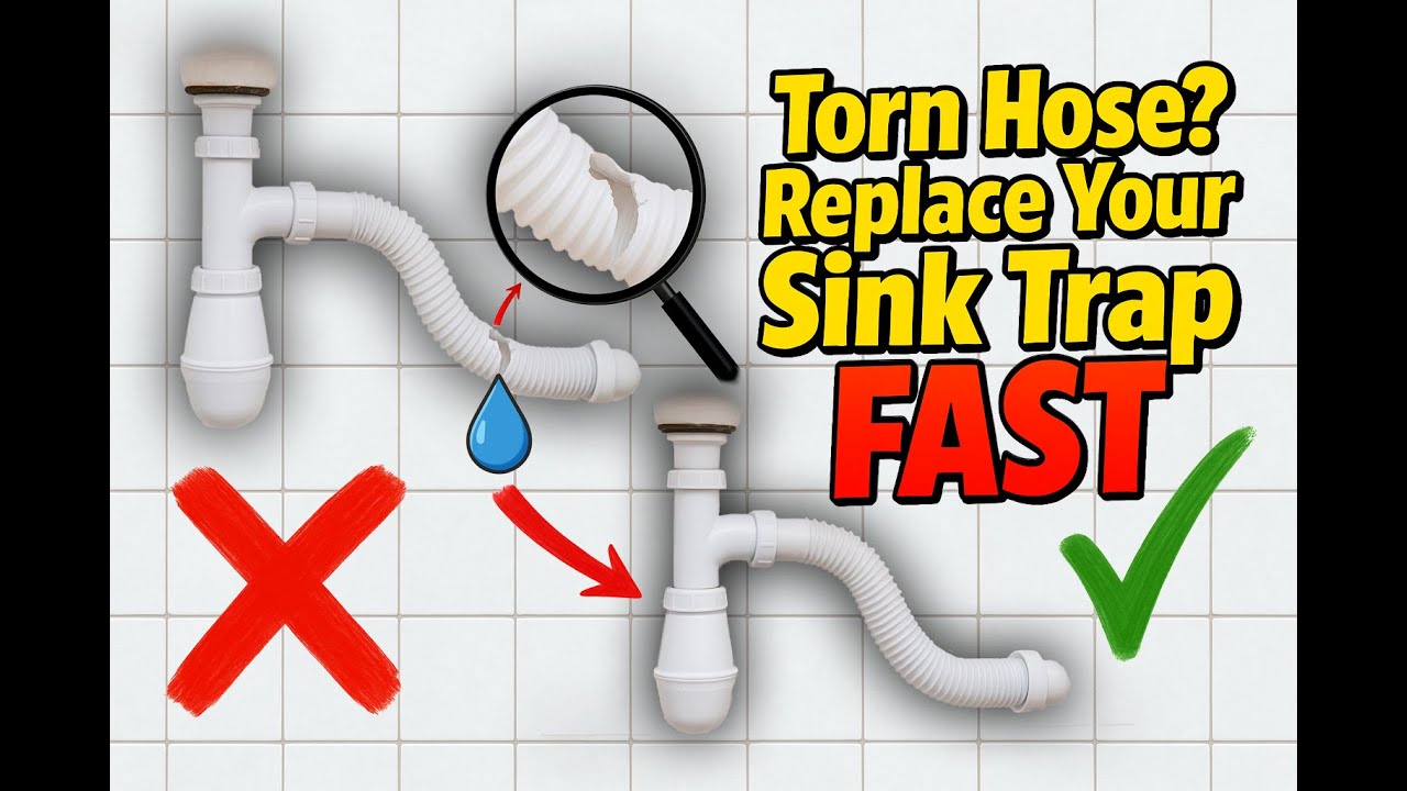 Fix a Leaky Sink in 5 Minutes! | DIY Siphon Hose Replacement 💧🔧