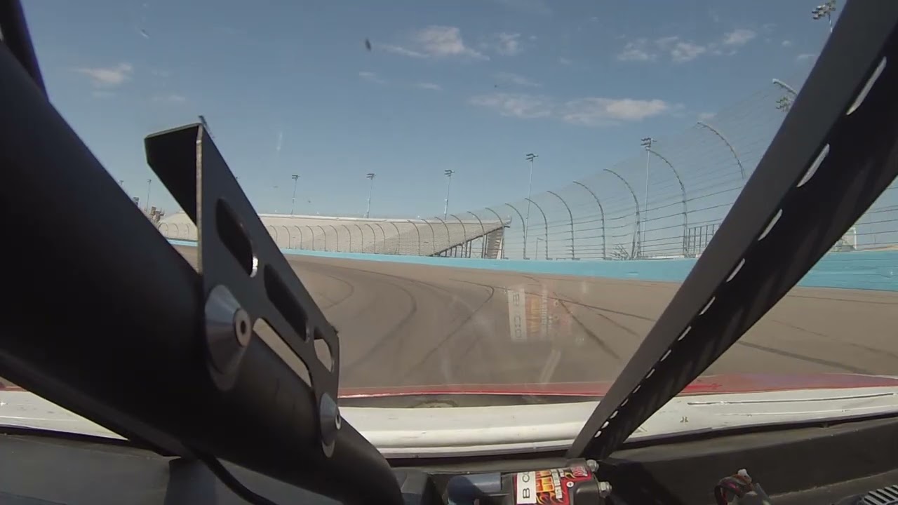 Phoenix International Raceway 8 laps in a NASCAR race car.