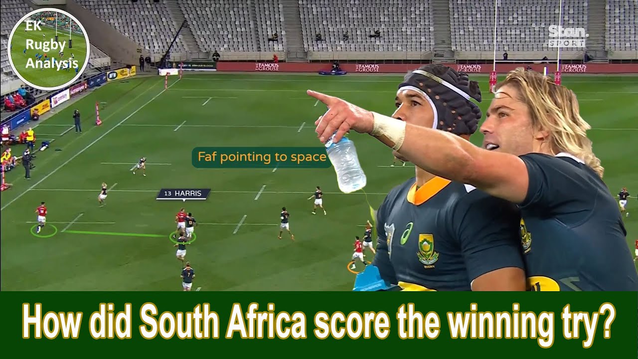 Rugby Analysis: Looking at Lukhanyo Am's try against the Lions from both sides of the ball