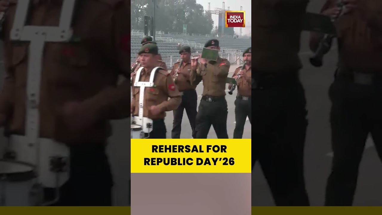 Republic Day 2026 Rehearsal Begins at Kartavya Path | Parade Preparations Underway 