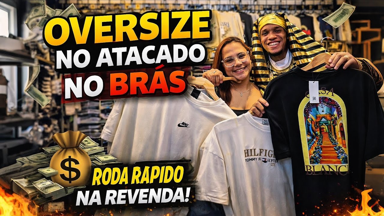 🛑 ACHEI OVERSIZE BARATA NO BRÁS! 💣 Malha Chinesa pra Revenda no Atacado