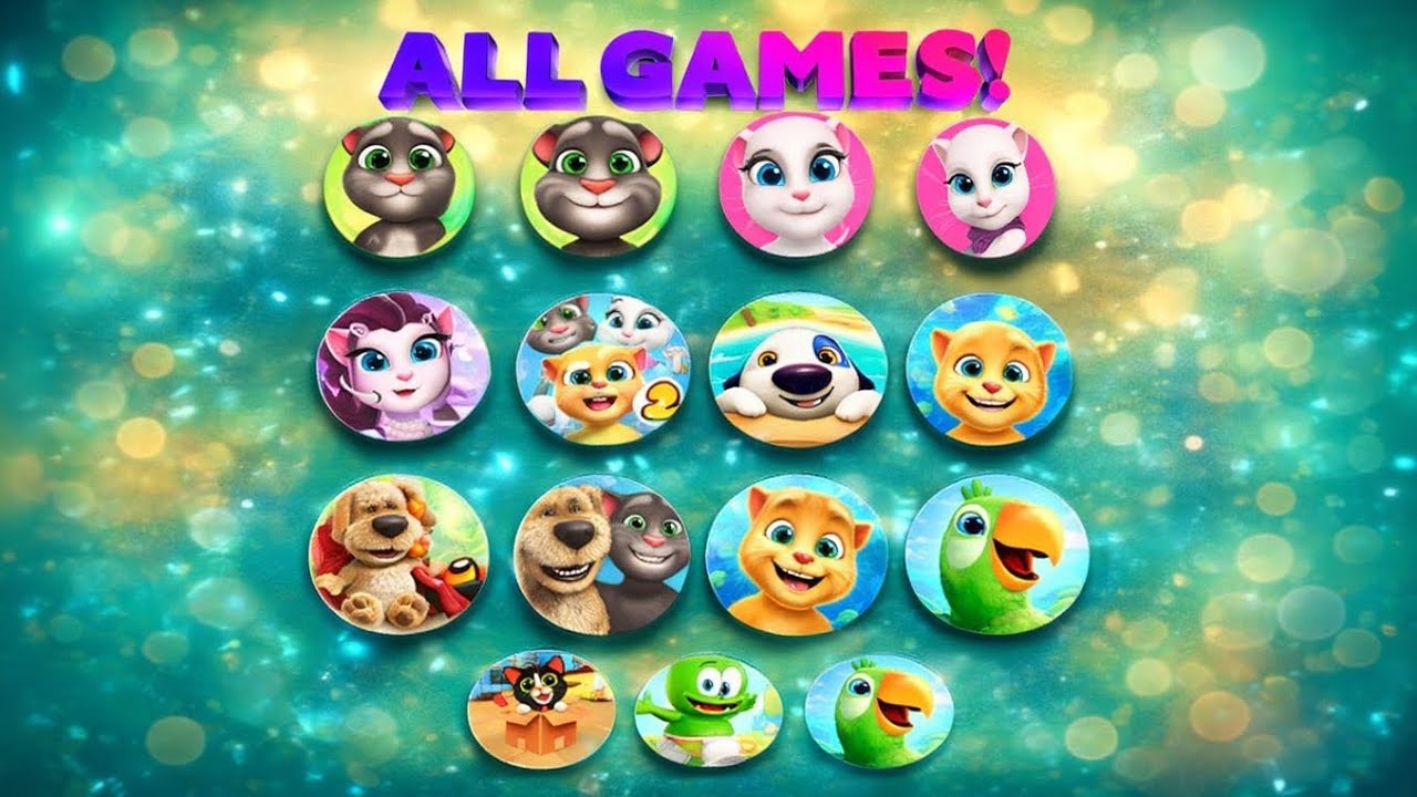 Talking Tom Games | My Talking Tom, Angela, Hank & Friends Gameplay