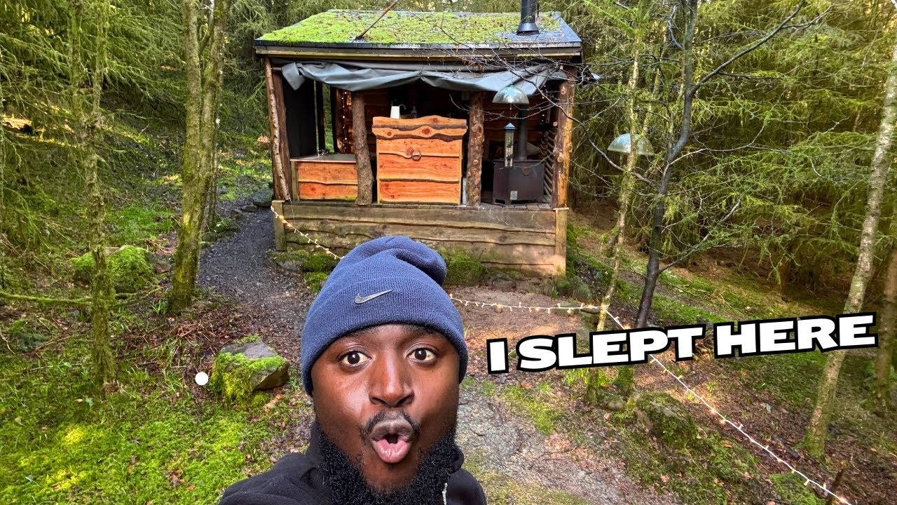 MY EXPERIENCE STAYING OVER NIGHT AT A CABIN IN THE WOODS