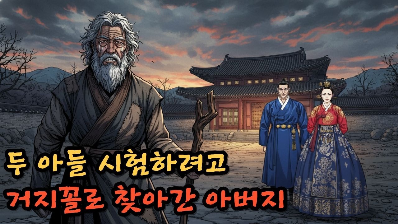 두 아들 시험하려고 거지꼴로 찾아간 아버지 | 야담 옛날이야기 오디오북 전설 민담 사연