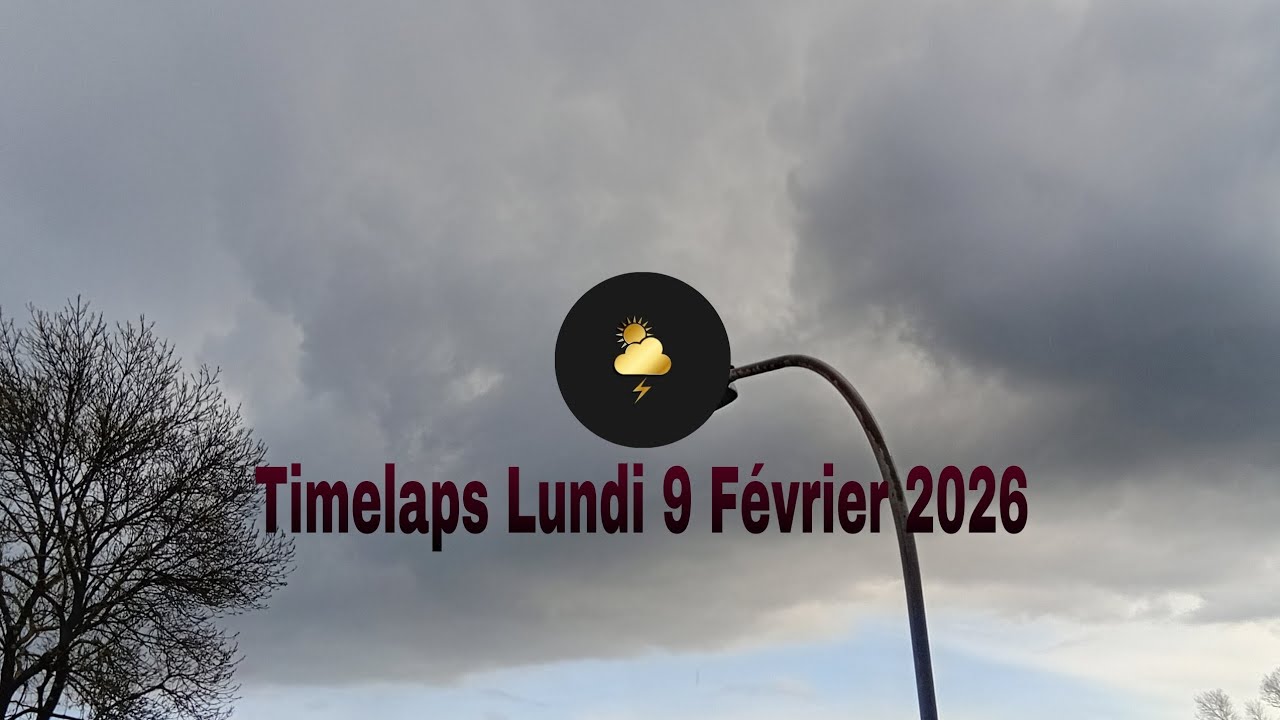 (Timelaps Ce Lundi 9 Février 2026) Le Cannet-Des-Maures 