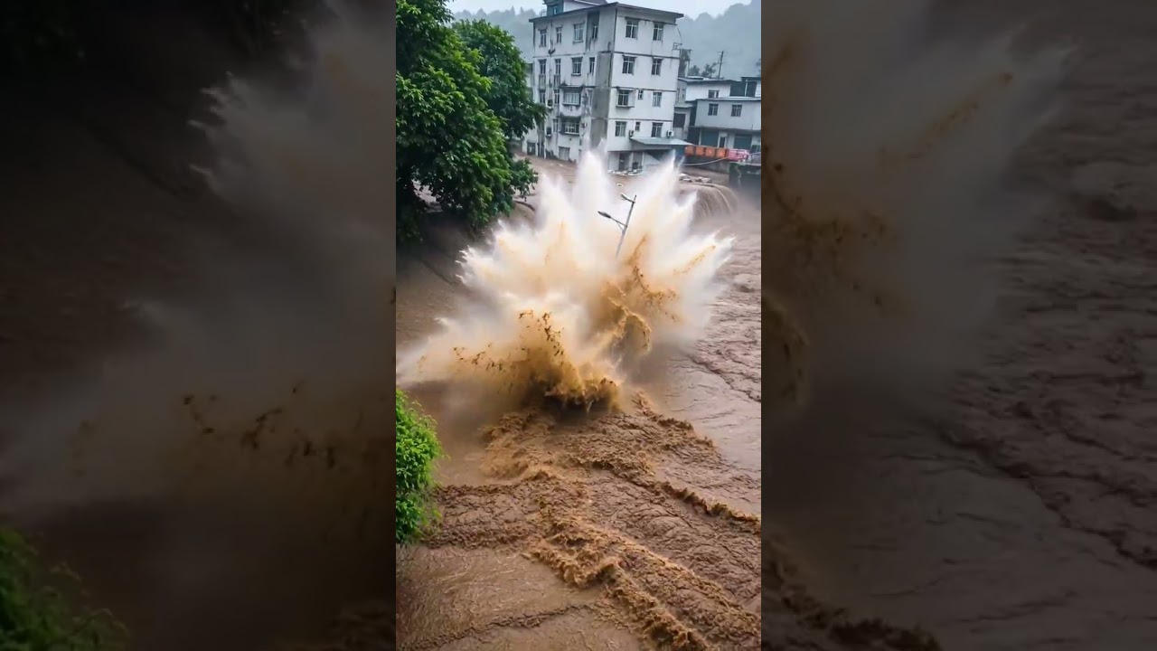 Witnessing the devastating power of the recent floods in China,#ChinaFloods2026 #ChinaFlood China