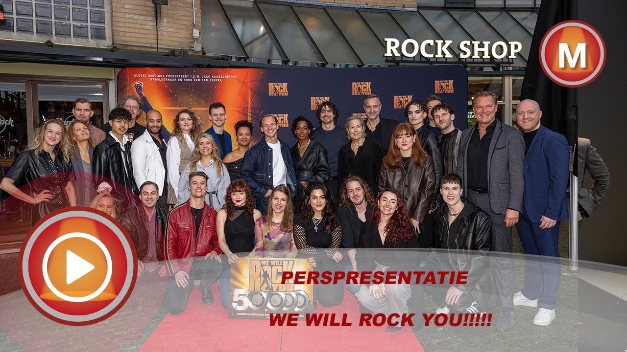 Perspresentatie We Will Rock You in het Hard Rock Cafe in Amsterdam