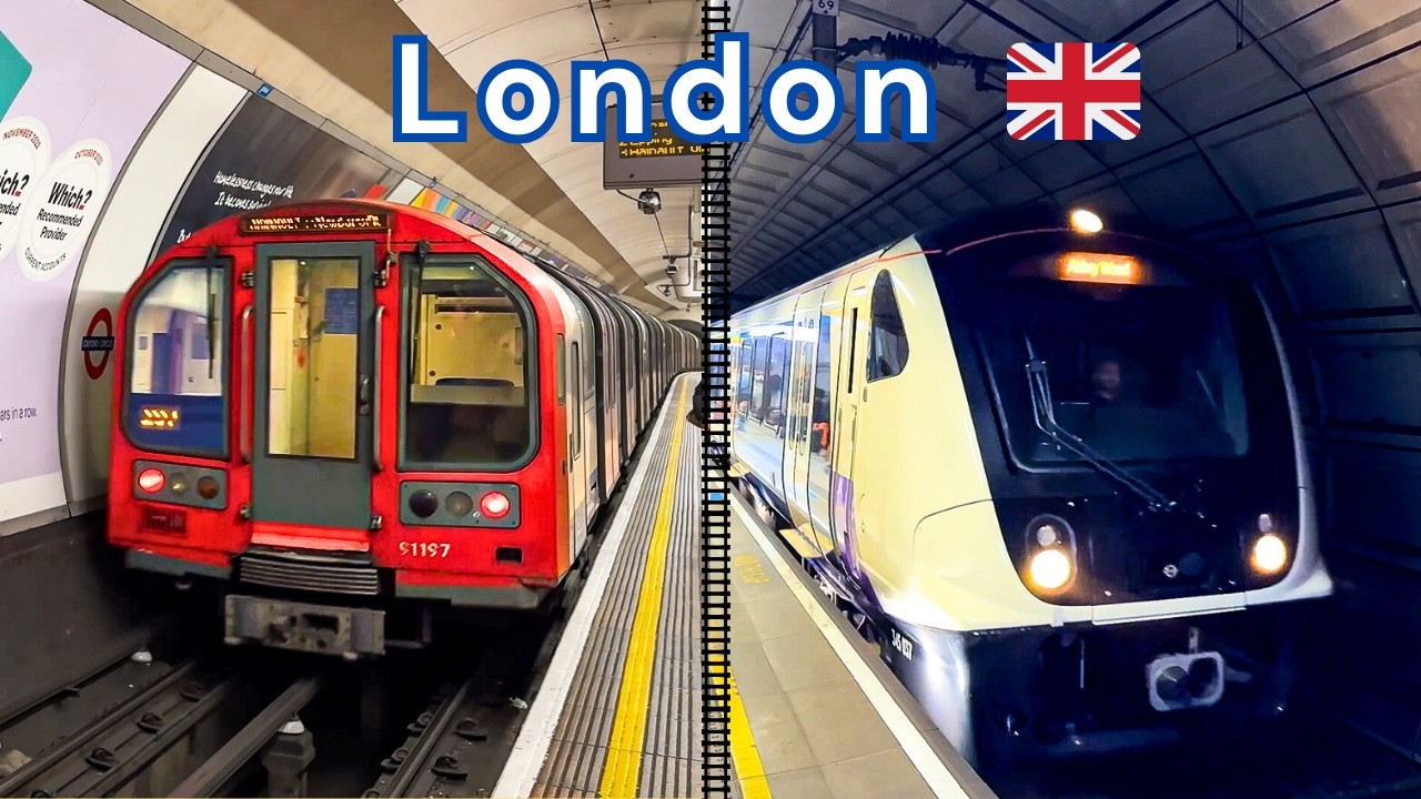 Метро, ​​поезда и автобусы в Лондоне, Великобритания 🇬🇧 | 2024