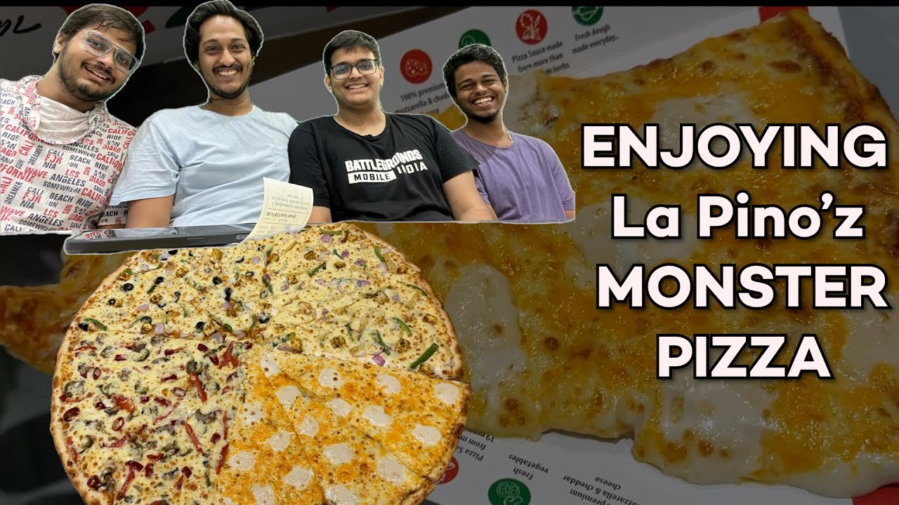 Vlog 2 |  Enjoying La Pino'z Monster Pizza | Fire Paan 🤌🤌