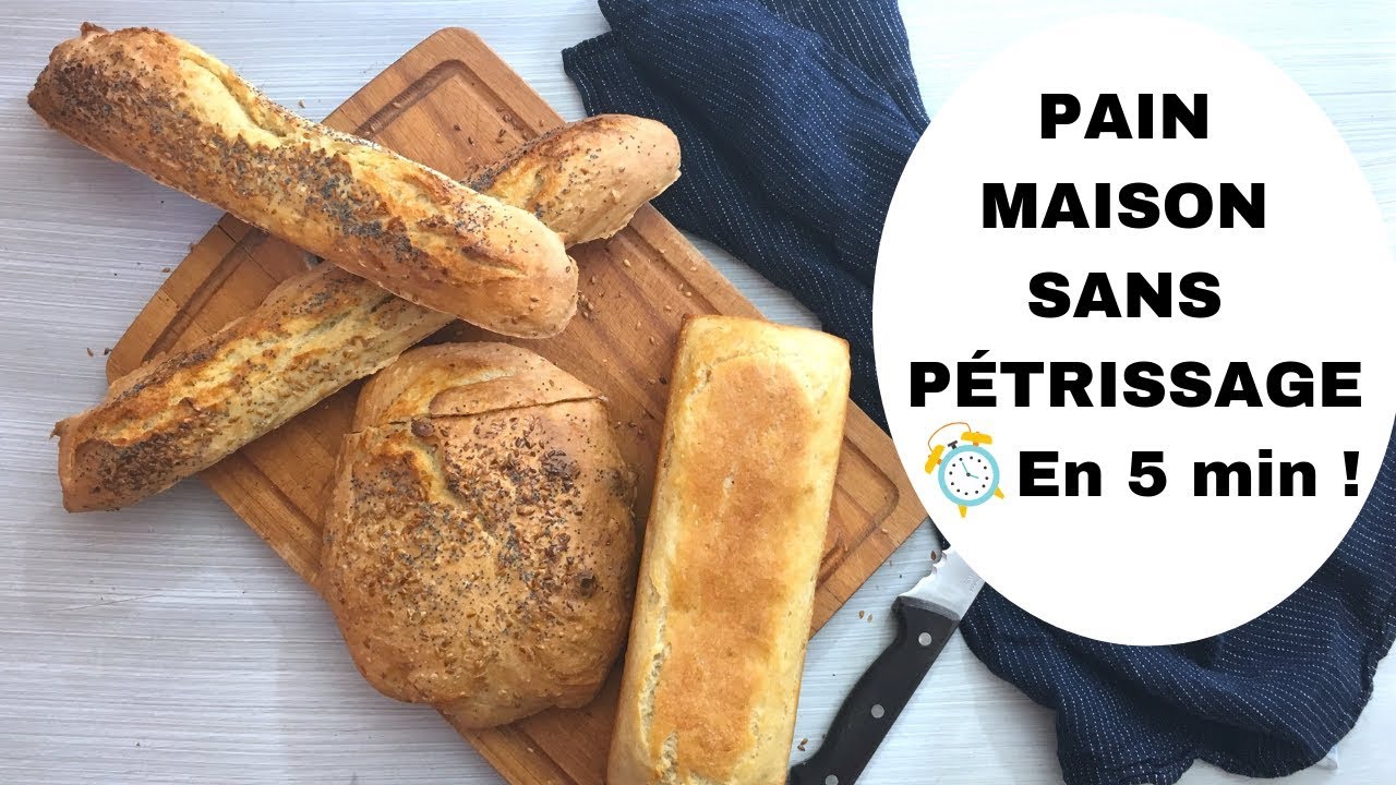 PAIN MAISON EN 5 MIN / SANS PÉTRISSAGE