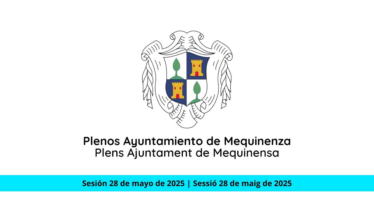 Sesión extraordinaria de pleno del miércoles 28 de mayo de 2025