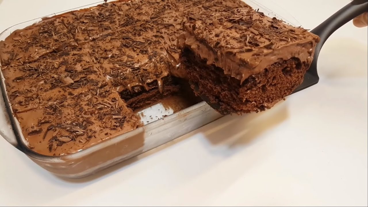 كيكة باردة ومليانة شوكولا بشوكولا🍫😋 شوفوا هل وصفة السهلة