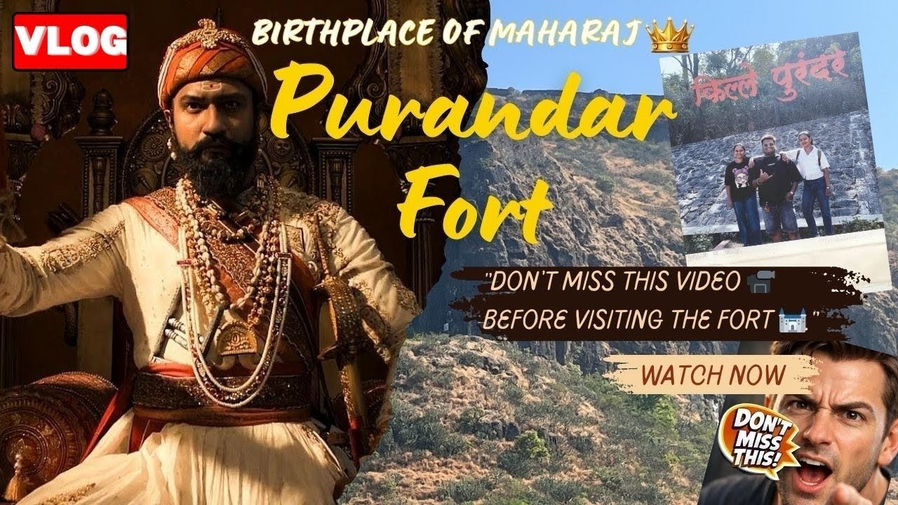 PURANDAR FORT🌄🚫I wish I knew this things earlier visiting this place !!!! #pune #vlog #treking #fun 