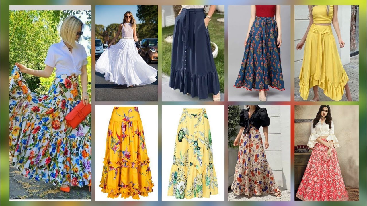 Long Skirts Designs and Ideas For women