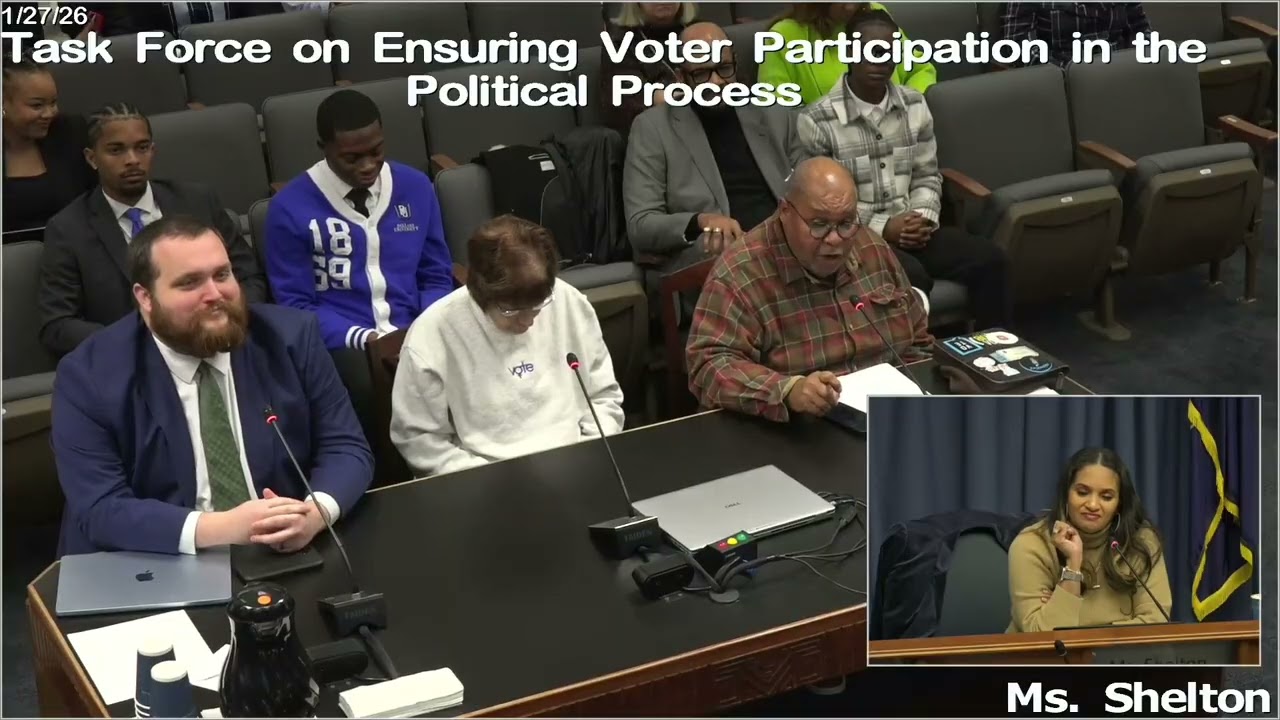 VOTE Testimony on Voter Participation Task Force | Sara & Checo