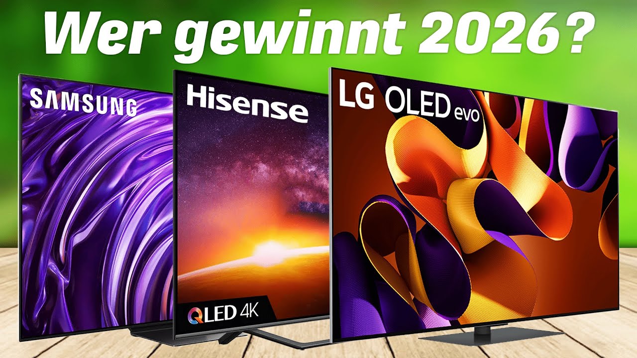 Die besten 4K FERNSEHER im Vergleich 2026! ► TOP 3 Fernseher von 400€ - 1600€