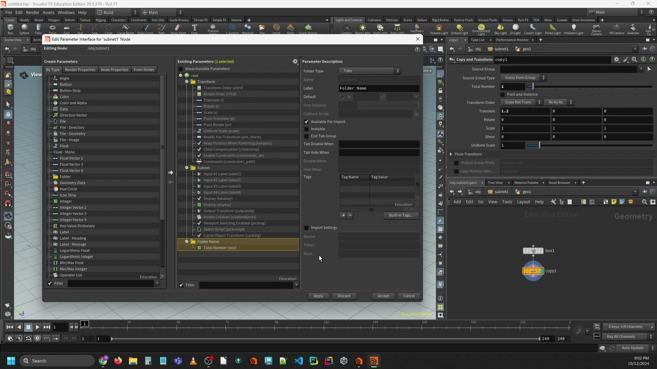 Creating a Digital Asset in Houdini